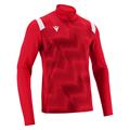 Purus 1/4 Zip Top RED/WHT 3XS Teknisk treningsgenser - Unisex