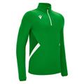 Piave 1/4 Zip Top GRN/WHT L Teknisk treningsgenser - Unisex