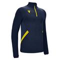 Fraser 1/4 Zip Top NAV/YEL L Teknisk treningsgenser - Unisex